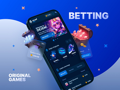 Dejen Casino - Mobile Design bet bets betting cases casino casino branding casino design crash gambling gambling design game interface game ui game ux gaming live casino mines online casino original games slots web gambling