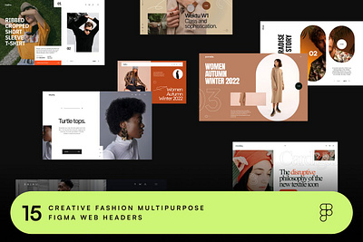 Bajhu - 15 Figma Fashion Web Headers agency business website creative website deck design editorial template figma hero figma web landing figma landing page minimalist ui modern web multipurpose portfolio website studio web webflow