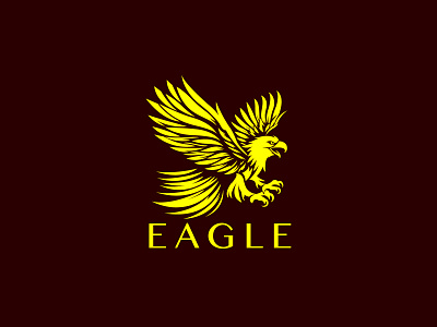 Eagle Logo agency alcon logo america black eagle company eagle eagle bird logo eagle logo flight fly flying freedom graphic design hawk logo logo for sale outdoor ui ux vector wings