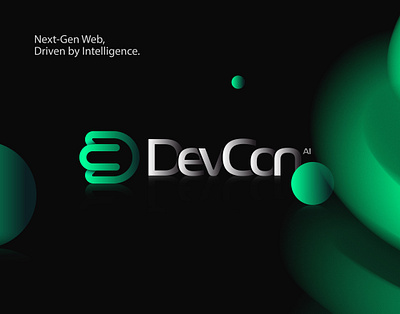 DevCon - D logo, D letter, Website, UI, AI, Branding