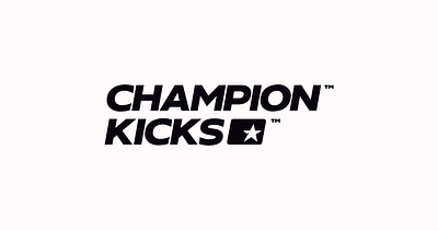 Champion Kicks Co Logotype + Branding branding graphic design logo