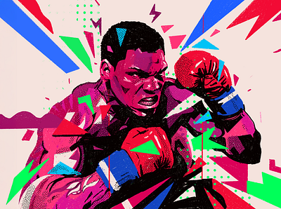 Beast mode animal beast boxing boxing illustrated boxing illustrations character energy sports illustration illustrator people portrait portrait illustration power procreate punch sports sports illustrations tyson