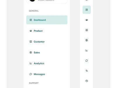 Side Navigation Collapsible (Template) collapse collapsible expand interactive interface navigation side bar side navigation template ui