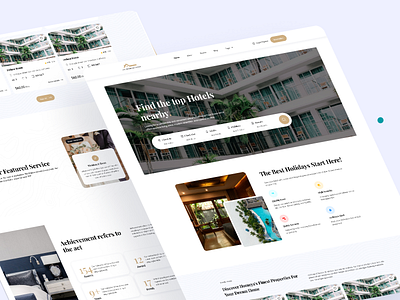 Hotel Booking Website UI Design bookingsystem elegantui holidaybooking hotelbooking hotelwebsite ui uiuxdesign webdesign