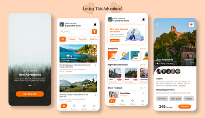 "Adventure Awaits! 🧳 | Travel App Design Concept for an Unforge adventureapp appconcept appinterface bookingapp cleanui digitaldesign exploretheworld figmadesign mobileappdesign moderndesign travelapp travelbooking travelexperience travelinspiration travelui uiux userexperience userinterface