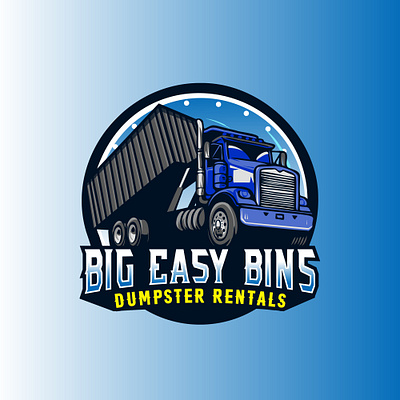 Dumpster Rentals logo design, razaphics dumpster logo graphic design logo design rental logo