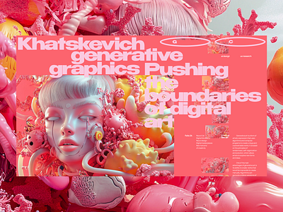 Pushing the boundaries of digital art 3d ai branding design figma illustration landing page ui ui ux ui elements web design webdesign