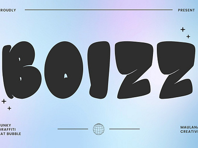 Boizz Graffiti Bubble Display Font alphabet artdeco boizz graffiti bubble bubble design displayfont font groovy letter logo logotype midecentury modernfont popart spring typeface typography vector y2k