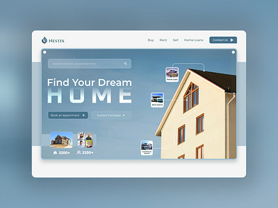 Real Estate Company/Brand Website Design modern landing page ui