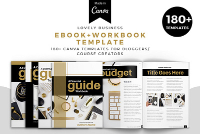 Lovely Business Mega Workbook Canva canva template canva workbook checklist template coaching template ebook template lead magnet template magazine template workbook workbook canva workbook design workbook template worksheet template