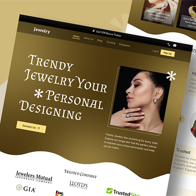 Jewellery website design. branding design ecommerce design illustration jewellery design jewelry branding jewelry website design typography ui ux