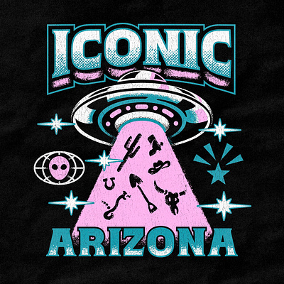 UFO Shirts antique arizona artifact bazaar desert art iconic retro shirts space designs t shirt designs texture designs texture shirts ufo ufo designs ufo shirts unique designs vintage western designs