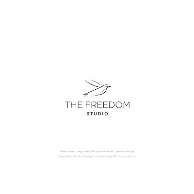 The Freedom Studio bird freedom graphic design illustration logo mi minimal vector