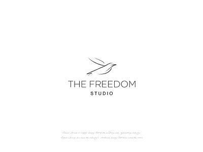 The Freedom Studio bird freedom graphic design illustration logo mi minimal vector