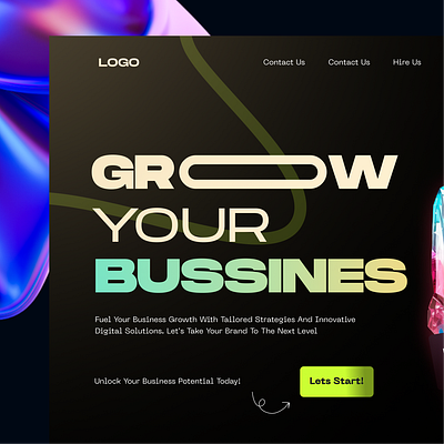 Business Growth Landing page design ui ui design user interface ux