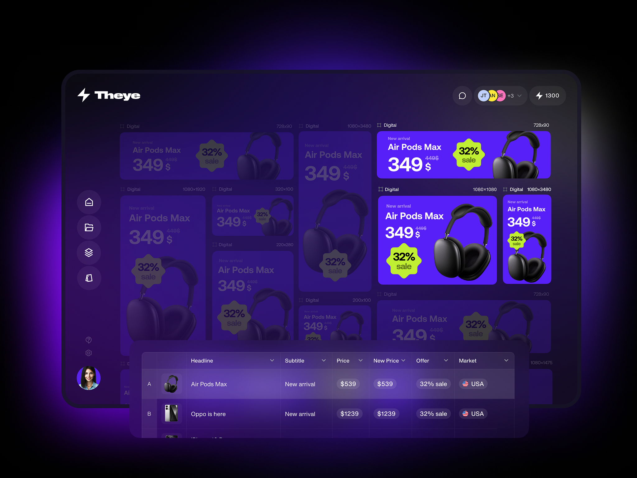 Theye - AI-Powered Mass Creative Generation for E-commerce by 