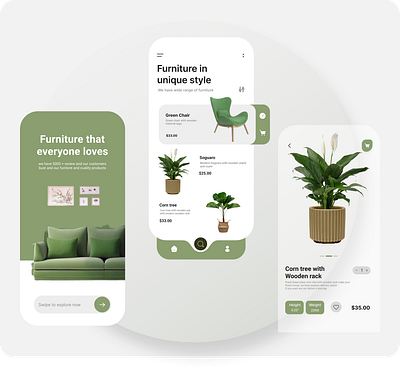 Houseplants and Ornamental Flowers are popular... animation app design graphic design typography ui ux