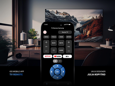 TV Remote - iOS Mobile app - UX/UI design applications design figma ios app logo mobile app mobile design remote samsung tv remote tvremote ui ui design uiux utilities utility utility app ux ux design uxui