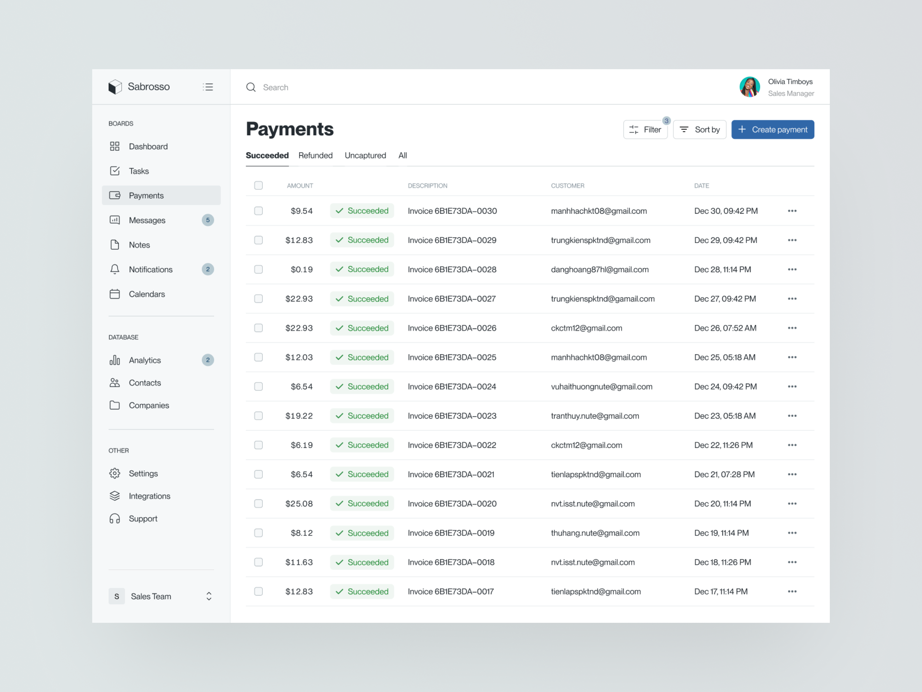 Example of Crm System Design | Crm Platform UX UI