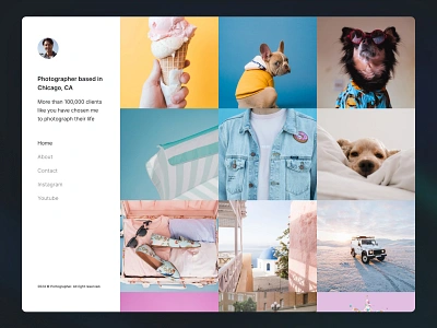 Portographer - A Framer template for photographer portfolio branding personal personal branding photo photograph photographer portfolio ui ux web design