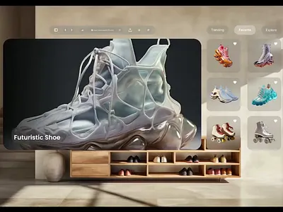 Immersive e-commerce ar ecommerce extendedreality futuristic glassmorphism mr vr xr
