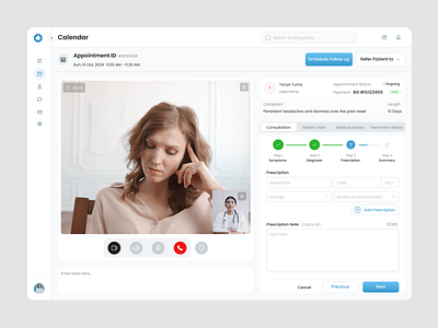 Telemedicine Web Application design landing page mobile app ui ux