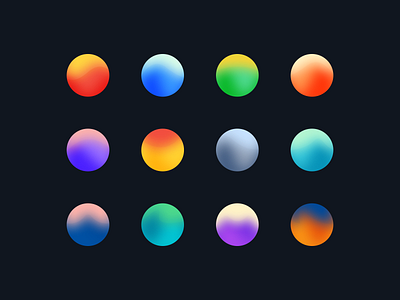 Which gradient avatar would you like to choose? avatar flat icons gradient icon line icon mingcute ui design