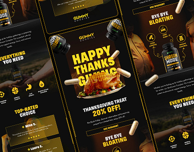 Email design thanks giving | supplement brand klaviyo email design email marketing email template health and wellness klaviyo shopify supplement brand thanksgiving welcome email