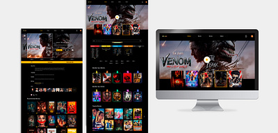 Modern Online Movie & Series Streaming Platform Website Design 3d animation app branding design graphic design landingpage logo motion graphics movie player ui ux vector website