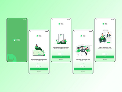 E learning Apps Onboarding Screen animation branding dashboard design dribbble education elearning gradient graphic design green illustration interaction landingpage logo motion motion graphics ui userflow vector webapp