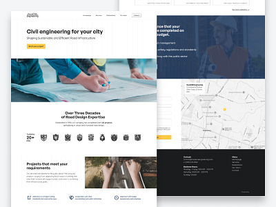 RoadONE Engineering - website b2b design engineering responsive road ui design web web design website