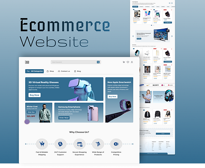 E-Commerce Website amazon ecommerce ecommerce website landing page online shop shopping technology website ui website design