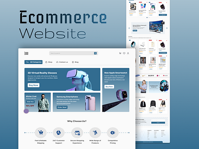 E-Commerce Website amazon ecommerce ecommerce website landing page online shop shopping technology website ui website design