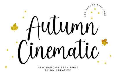 Autumn Cinamatic crafting font cute font handwritten monoline new font script script font