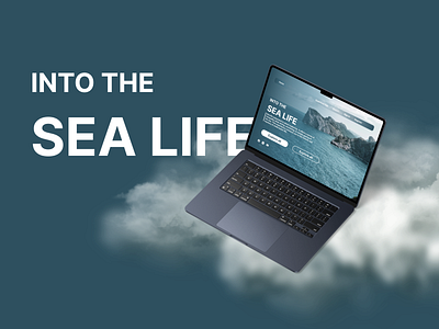 Into The SEA LIFE Windows Website UI Design new website sea app sea life website ui ui design for laptop website windows website