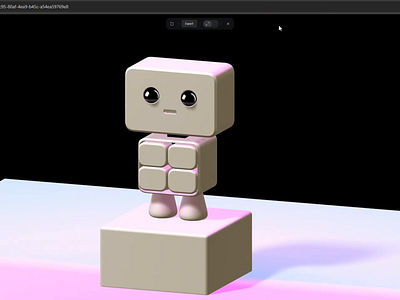 Fun robot interaction created with Spline 3d 3d animation graphic design spline ui