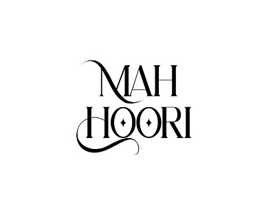 Typography Logo Design for Mah Hoori Luxury Fashion Brand brand brand identity branding clothing clothing brand clothing logo fashion fashion brand fashion logo identity logo logomark logotype luxury logo minimal modern wordmark