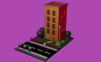 My first low poly project! 3d blender lowpoly