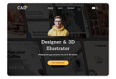 "CAD" In Motion! design minimal ui ux web