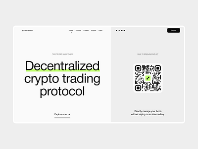 Crypto Marketplace Animation crypto crypto marketplace crypto protocol landing ui web web 3.0 web design webdesign website