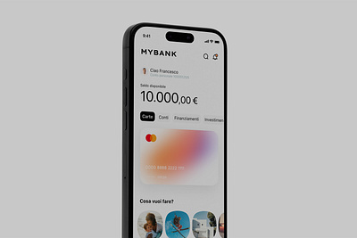 MY BANK – Redefining Multi-Platform Banking (preview) app bank banking card cash concept credit mybank ui visual