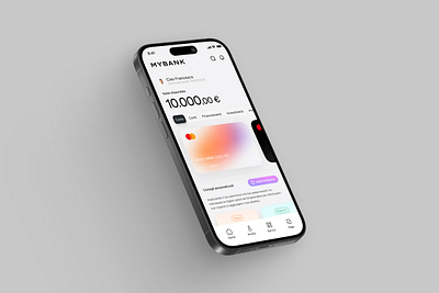 (App) MY BANK – Multi-Platform Banking Concept app bank banking card cash concept credit mybank ui visual