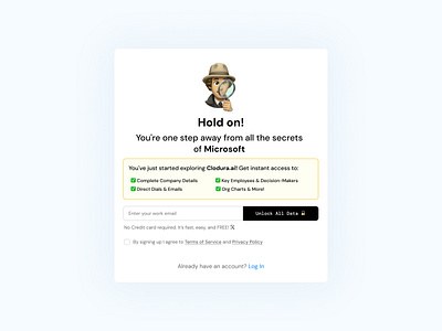Sign Up Popup apollo.io clodura.ai create account login model ui models onboarding popup sandeep mandloi see more show details signup unlock unlock data