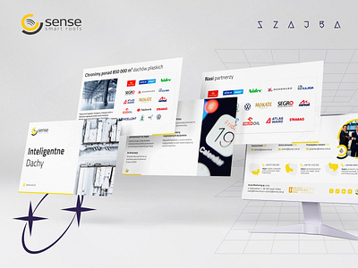 Sense Smart Roofs - Sneak Peak branding design mockup presentation