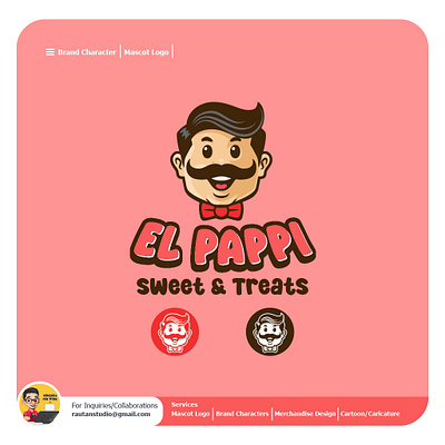 El Pappi branding candy cartoon character cookies design illustration logo mascot mexican sweets treats