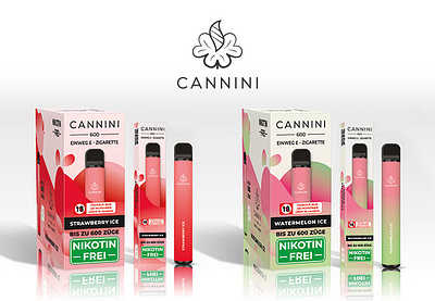 CANNINI Vape Packaging Design 3d branding graphic design logo packaging packaging design product packaging