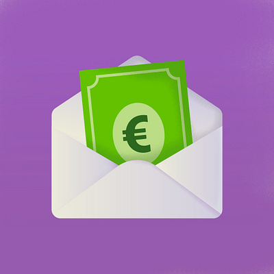 Envelope Illustration envelope euro graphic design illustration ilustration money