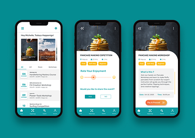 EventFinder: Your Local Event Guide apps ary event finder events local events location mobile app music parties responsive ui design uiux design