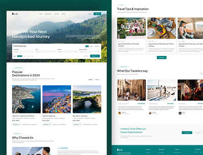 Travrip - Travel Agency landing page logo travel agency ui website