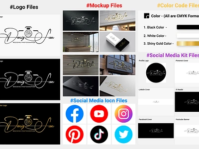 Deniz San and Wedding Photographer )logo brand identity brand kit brand logo brand logo design brand style guides branding branding kit business logo corporate identity deniz san graphic design guidelines handwritten logo logo logo design photographer photography logo signature logo social media kit wedding